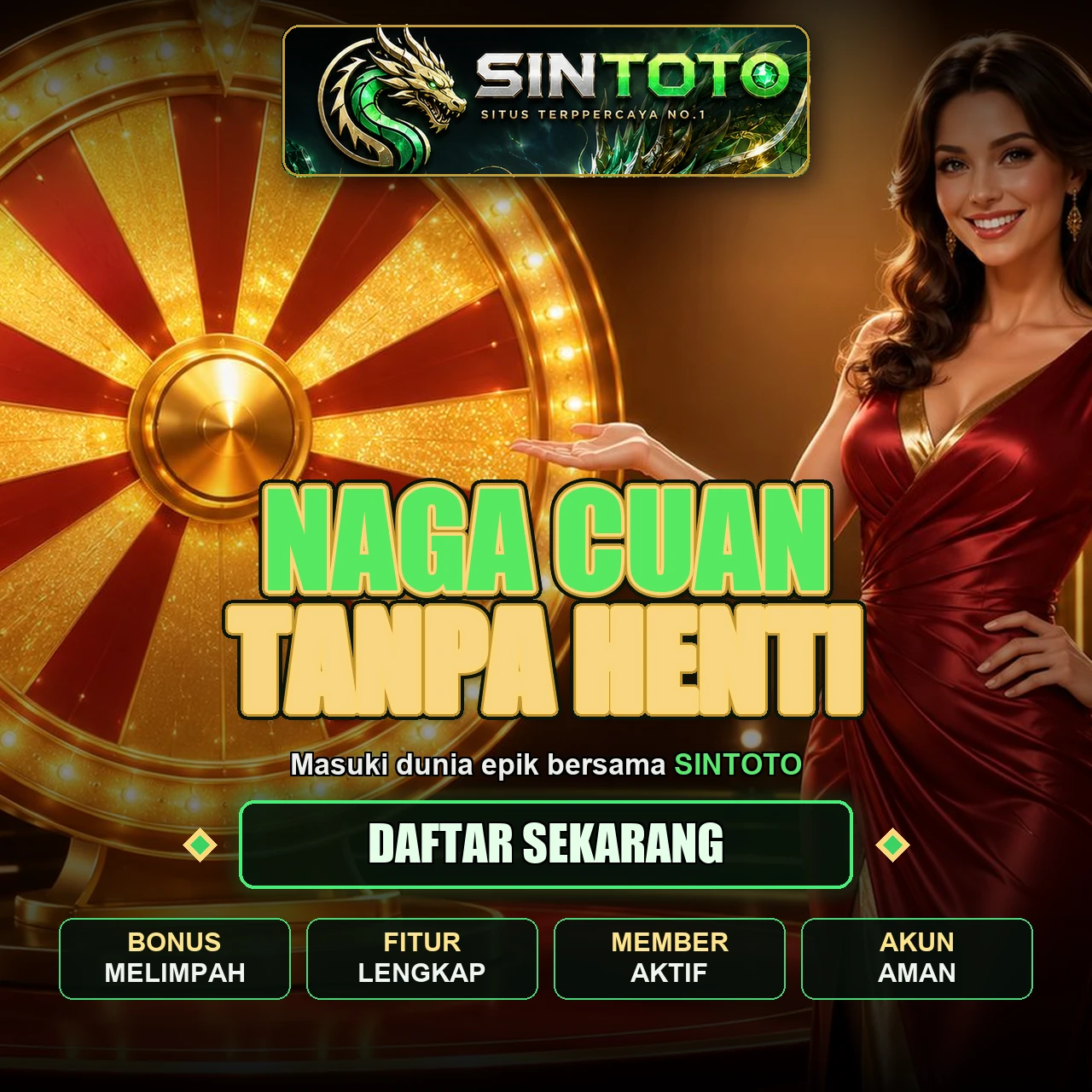 Banner SINTOTO rekomendasi game gacor dari provider Habanero dan PG Soft